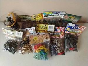 Several Unopened Bags of Army MenCowboys