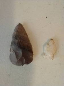 2 Native American Arrowheads