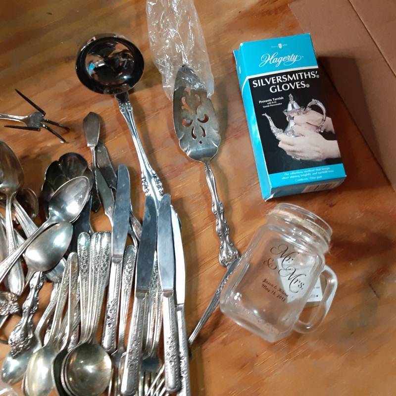 Silver Plated Silverware, and Hager...