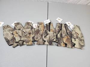 lot 11 image: 8 New Camo Zipper Bottler Coolers  Koozies