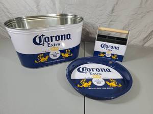 lot 19 image: New Metal Corona Beer Items