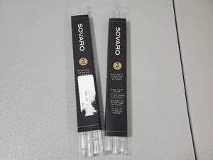 lot 33 image: 2 New 3 Packs of Sovaro Reusable Drinking Straws with Brush Cleaners