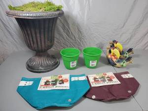 lot 35 image: New Planters and Yard Art