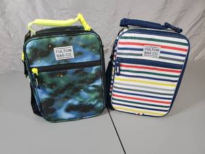 lot 54 image: 2 New  Fulton Bag Co Lunch Bags  Boxes