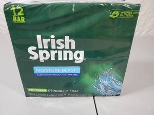 lot 61 image: New 12 Pack of Irish Spring Bar Soap