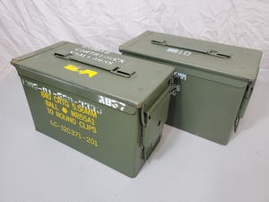 lot 43 image: Pair of 50 Cal. US Military Ammo Cans