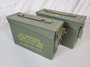 lot 44 image: Pair of 30 Cal. US Military Ammo Cans