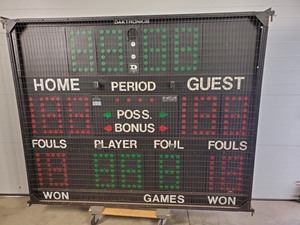 lot 1 image: Large Daktronics Sports Scoreboard