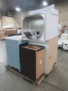 lot 306 image: WHOLESALE MIXED PALLET OF MISCELLANEOUS BATHROOM AND KITCHEN CABINETS