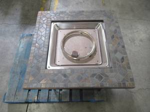 lot 326 image: Hampton Bay Crossridge 50,000 BTU Antique Bronze Finish Gas Fire Pit G-FTB-51057B