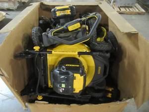 lot 213 image: DEWALT LAWN MOWER PALLET