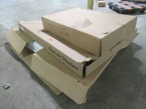 lot 112 image: WHOLESALE MIXED PALLET OF MISCELLANEOUS SHOWERBATH WALLS AND SHOWER PAN