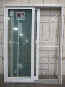 lot 501 image: Anderson Unfinished Pine Sliding Glass Patio Door, White Vinyl Exterior, No Screen,  60 x 80 x 4 916
