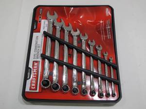 lot 310 image: Craftsman 9-Piece SAE Standard Combination Wrench Set - New