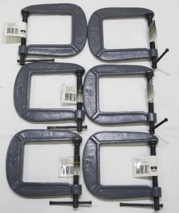 lot 325 image: 6-Pack Steel Grip 3-Inch C-Clamps