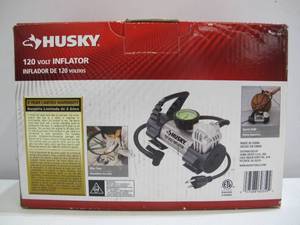 lot 336 image: Husky 120-Volt Inflator - For Tires, Basketballs, Inflatables, etc