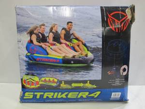 lot 318 image: Striker 4 Towable 4-Person Inflatable Raft Towable By Boat