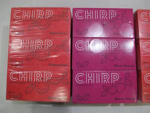 lot 358 image: Chirp Sparkling Energy Water - 12 Packs - Black Cherry, Watermelon - 96 Cans