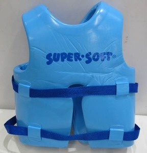 lot 384 image: TRC Recreation Kids Super Soft USCG Floating Safety Vest Life Preserver - Youth Size M - Marina Blue