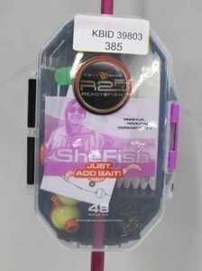 lot 385 image: Ready2Fish SheFish Pink Fishing Pole with Tackle - 2 Piece Design - 68 Inches long