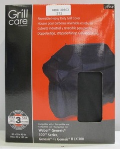 lot 372 image: Onward 17553 Grill Cover, 29 In W, 42 In H, PolyesterPvc, Black