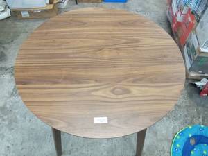 lot 314 image: Noble House Home Furnishings Circular Wood Table - 36 Inch Diameter and 36 Inches Tall