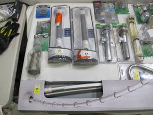 lot 399 image: Lot of 25 Bathroom Tub Shower ReplacementRemodeling Parts and Pieces - Danco, Glacier Bay, Target, Daltile, Everbilt