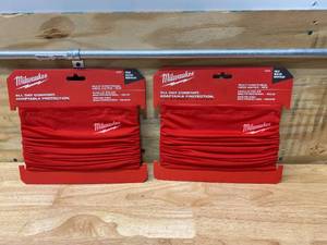 lot 24 image: MILWAUKEE Lot of 2-  Red Multi-Functional Neck Gaiters
