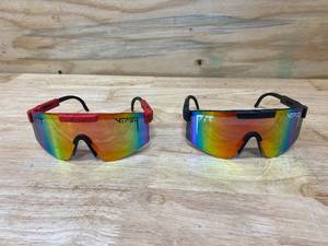 lot 26 image: Pit Viper Lot of 2 Pairs of Sunglasses (replicas)