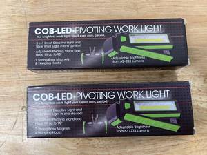 lot 37 image: COB-LED Lot of 2-  Pivoting Work Lights