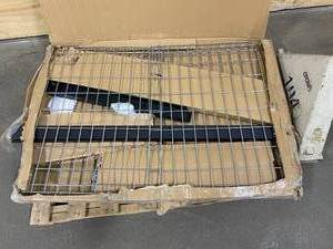 lot 44 image: HUSKY 42 in. H x 96 in. W x 32 in. D Adjustable Height Ceiling Mount Garage Rack