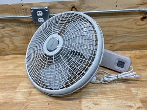 lot 74 image: LASKO 16 in. 3-Speed Oscillating Wall Mount Fan with Remote Control