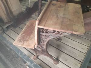 lot 143 image: Antique School Desk See Photos...