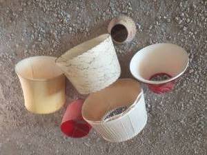 lot 166 image: (6) Vintage Lamp Shades See Photos...