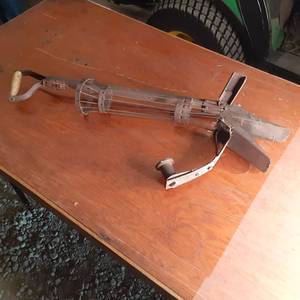 lot 176 image: Vintage Potato Planter See Photos...