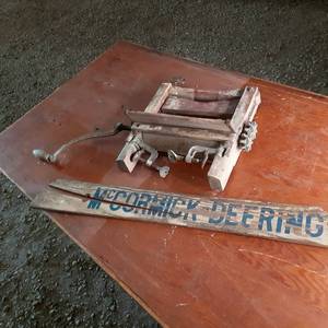 lot 187 image: Antique Wash Tub Wringer, and McCor...