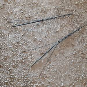 lot 193 image: (2) Partial Vintage Lighting Rods ...