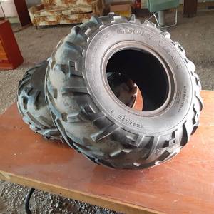 lot 202 image: (2) Goodyear Tracker Tubeless Tires...