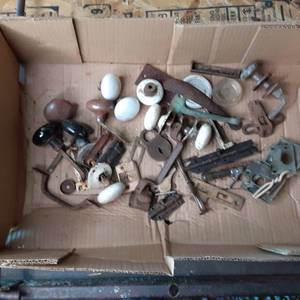 lot 234 image: Vintage Door Hardware and Knobs See Photos