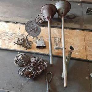 lot 237 image: Misc. Vintage Hand Tools, Door Hard...