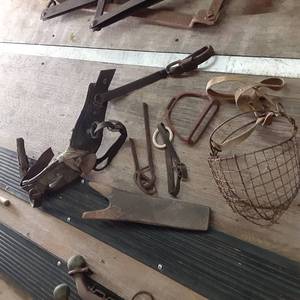 lot 251 image: Vintage Boot Jack, Horse Implement ...