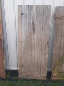 lot 263 image: Vintage Barn Door With Hardware 29....