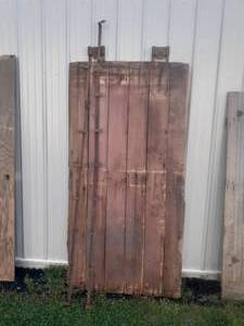 lot 264 image: Vintage Barn Door With Hardware, Ro...