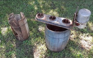 lot 5 image: Vintage Internal Stove Unit, and Vi...