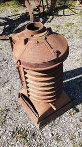 lot 23 image: Antique Coal Stove Notes Best if U...