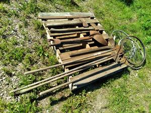 lot 58 image: (3) Bicycle Rims, and other Vintage...