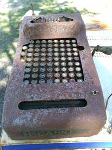lot 76 image: Antique McCaskey Adding Machine Se...