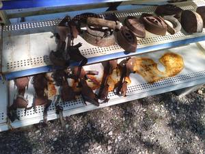 lot 79 image: Vintage Ice Skates, Iron, and Weigh...