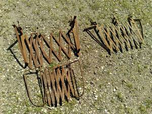 lot 97 image: Vintage Luggage Racks See Photos...