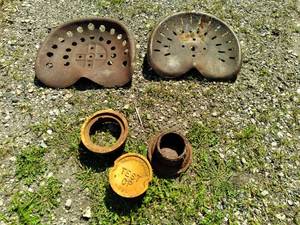 lot 98 image: (2) Metal Machinery Seats, & Separa...